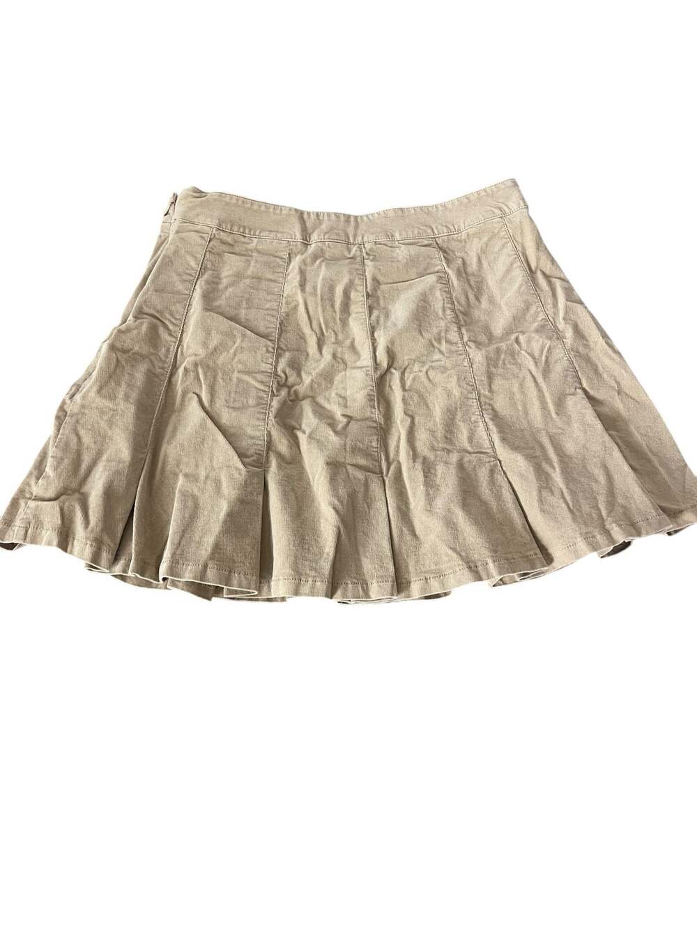 Forever 21 Girls Khaki Pleated Mini Skirt School Uniform Youth Large
